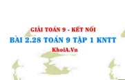 Bài 2.28 SGK Toán 9 tập 1 Kết nối tri thức